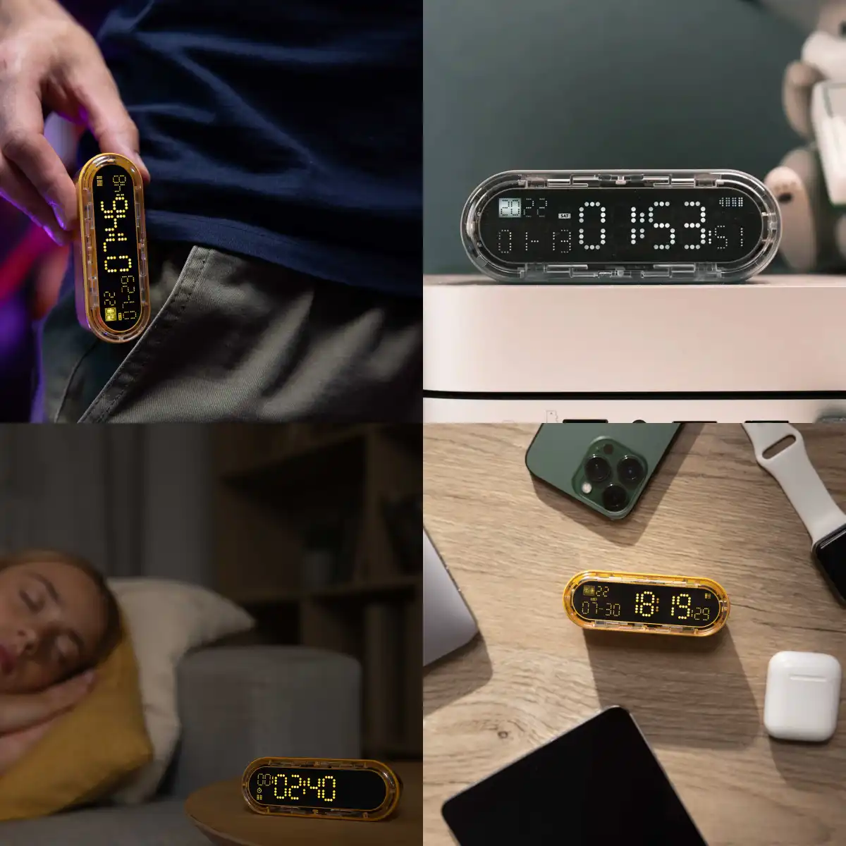 Features: Compact size: 95 x 38 x 33mm Light Weight: 130g Capacity: 5000mAh In/output: USB Type-C D/P Protocol: PD2.0/3.0 up to 20W Functions: Clock, timer and power bank