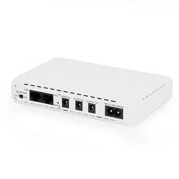 SKE 432P mini UPS for Router, ONU, Camera, 25 Watt 5v 9v 12v