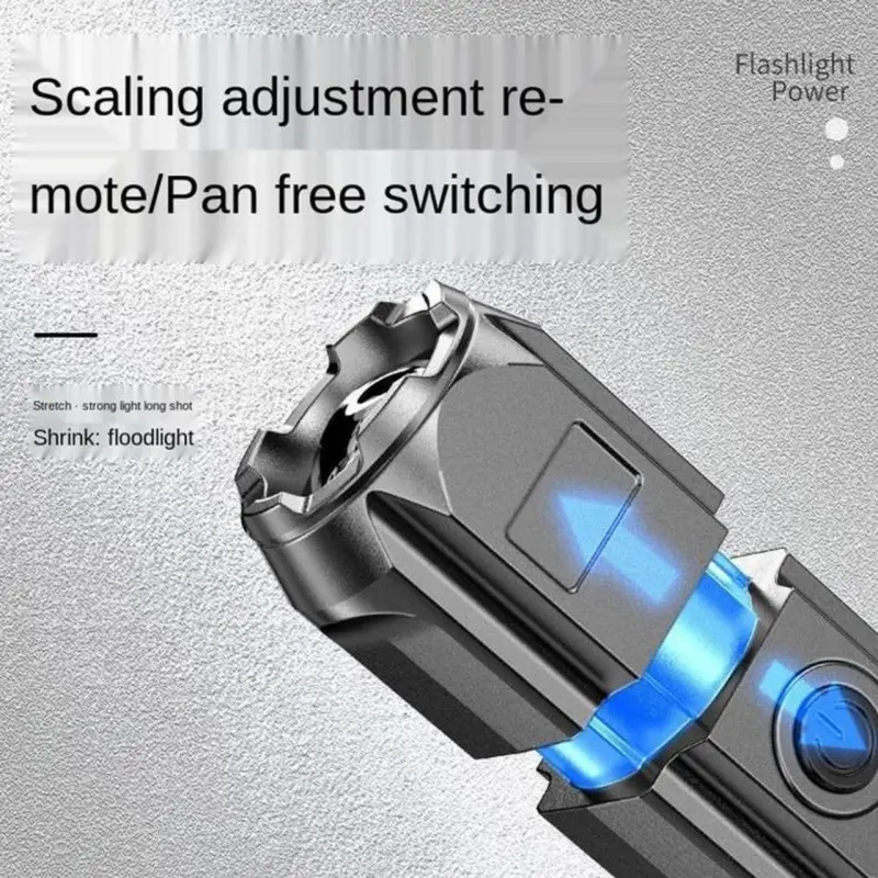 SMILING SHARK 622A Telescopic Focusing LED Flashlight