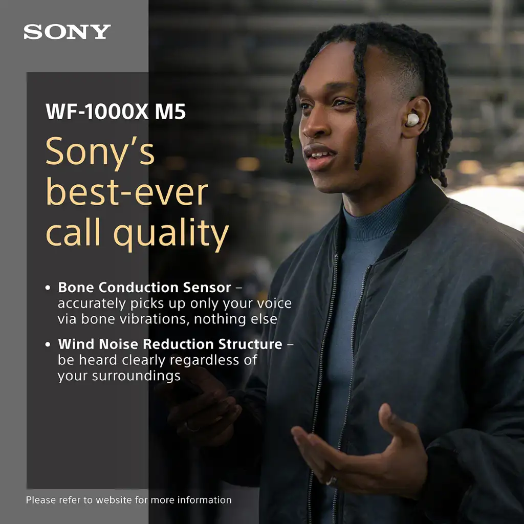 Sony WF-1000XM5 clear voice call quality