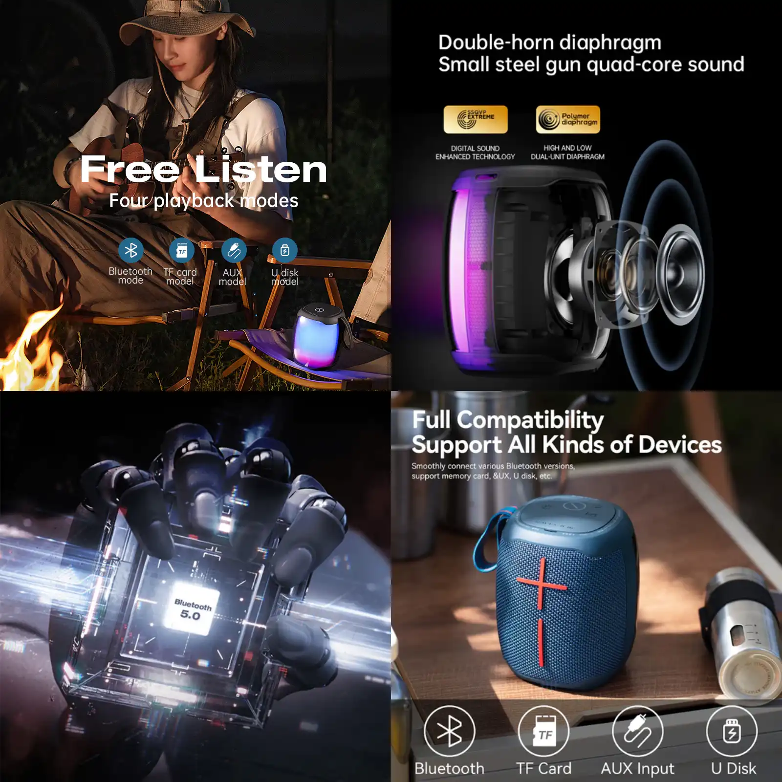 Sanag V12S Pro Portable Bluetooth Speaker