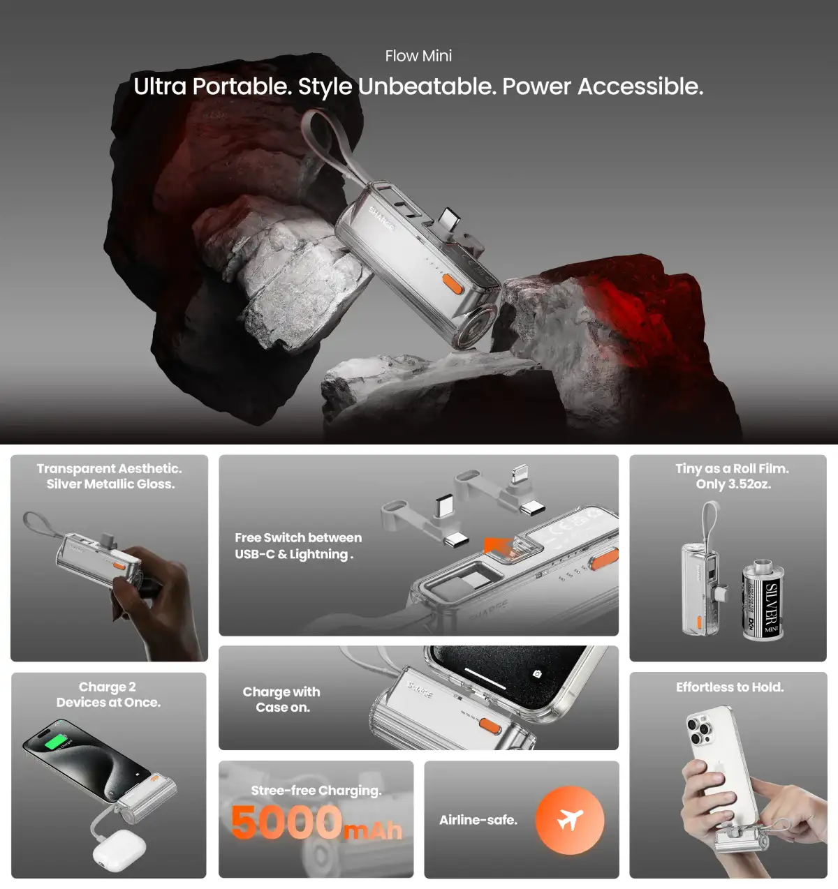 Shargeek Sharge Flow Mini 50000 mAh Power Bank