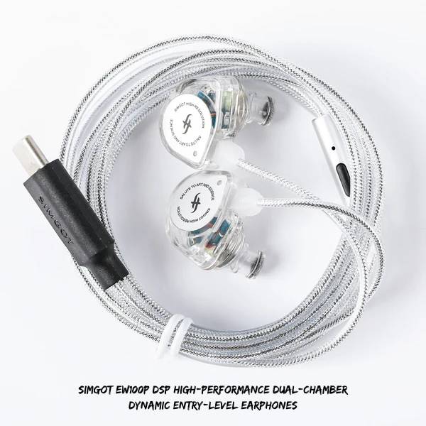 Simgot Ew100p DSP High-Performance Dual-Chamber Dynamic Entry-Level Earphones