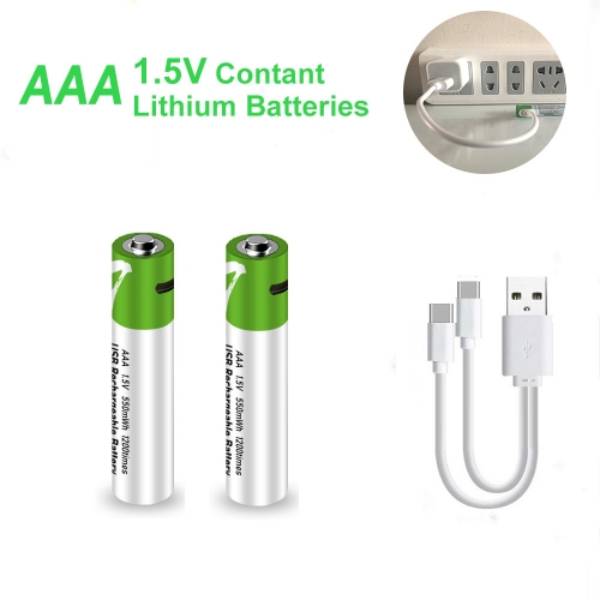 Smartoools Type-C Rechargeable Batteries AAA 2 Pcs