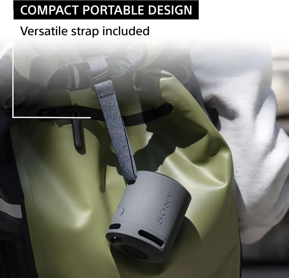 Compact wireless speaker ideal for travel and home use