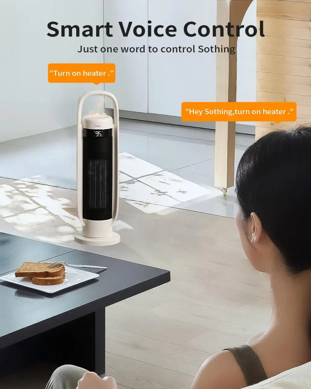 Sothing humidifying heater adds warm moisture comfort