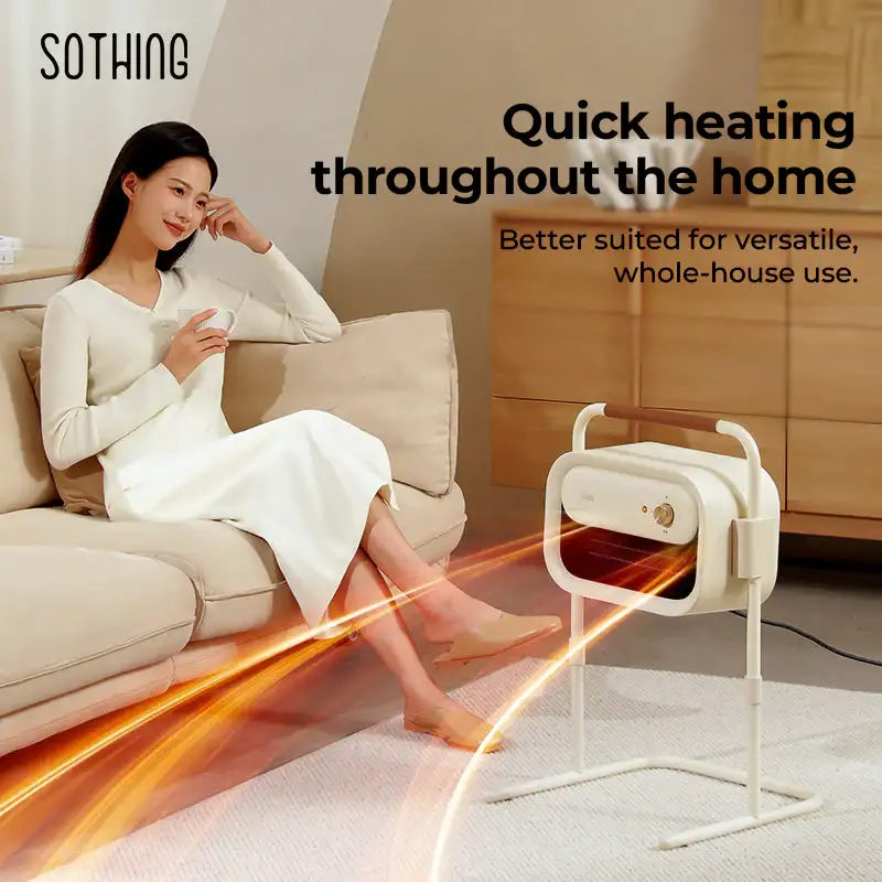 Sothing elevating heater warms rooms with smart comfort
