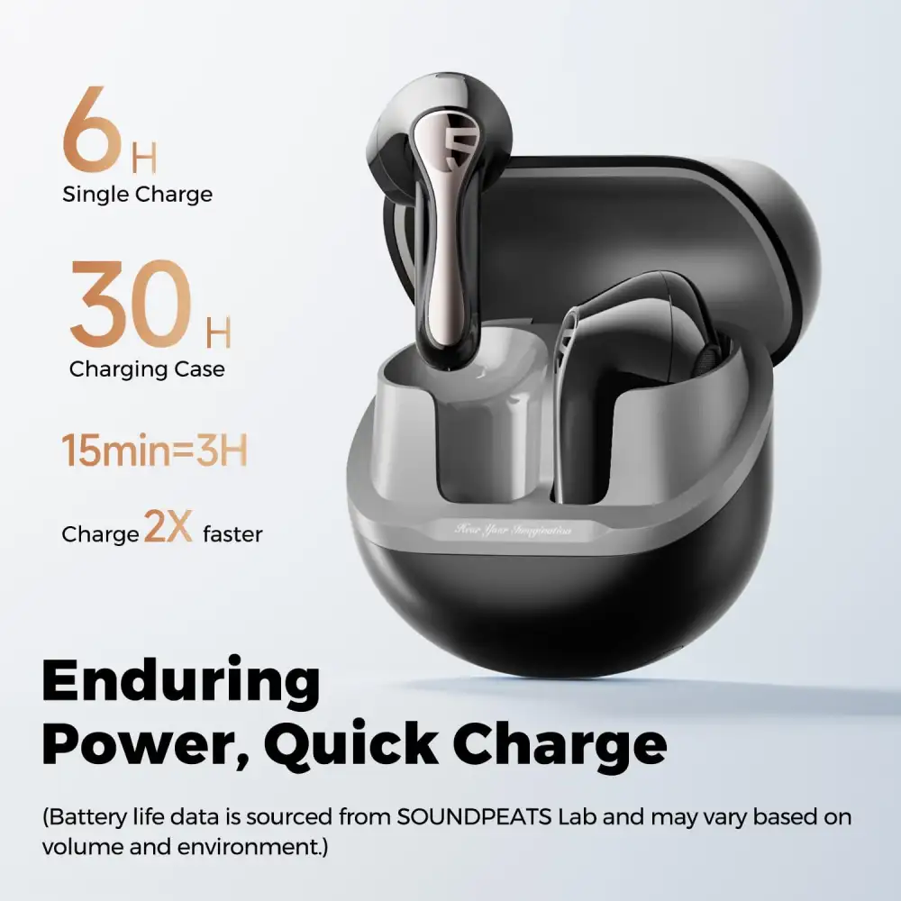 SoundPEATS Air5 Lite TWS earbuds with crisp rich audio