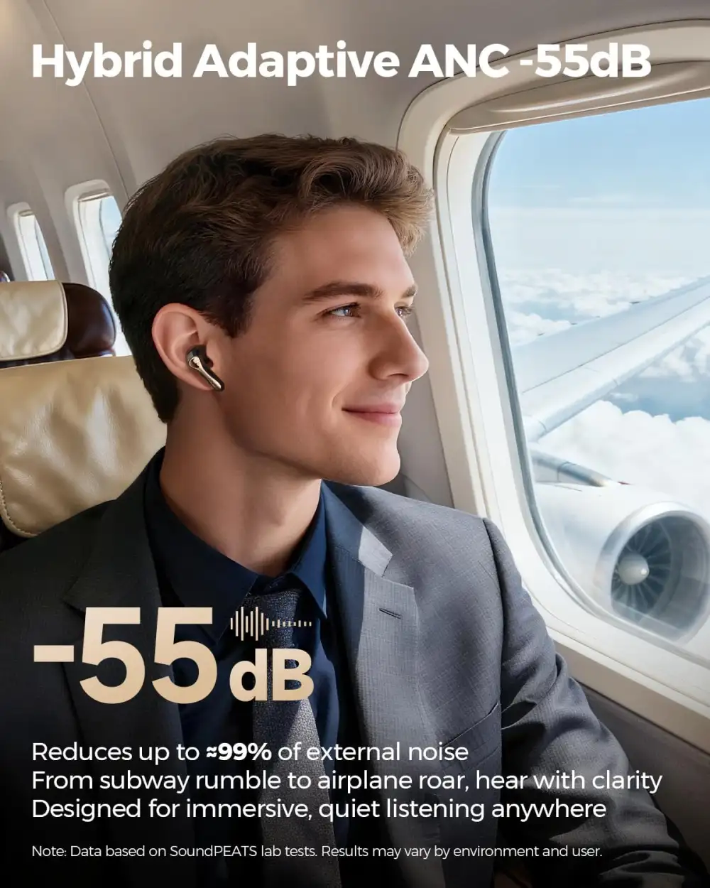 Air5 Pro+ earbuds with XMEMS drivers for ultra-clear sound