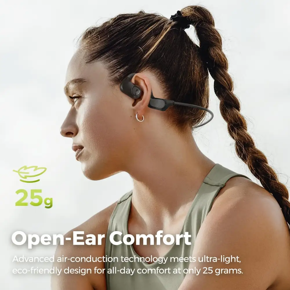 Clear open-ear sound ideal for workouts and running