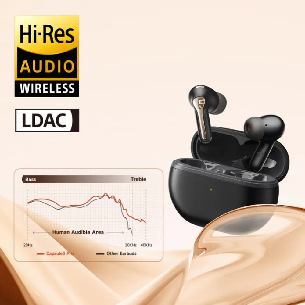 SoundPeats Capsule 3 Pro ANC Earbuds With LDAC & Hi-Res Certified
