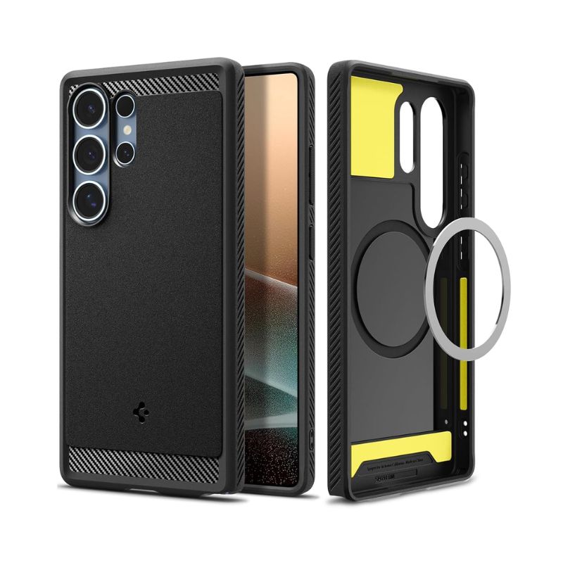 Spigen Rugged Armor (MagFit) Case for Samsung Galaxy S25 Ultra