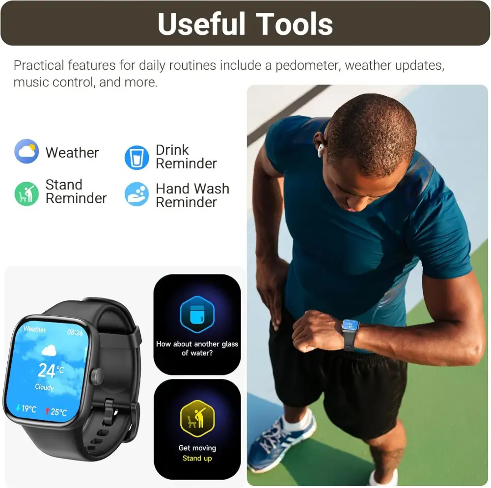 TOZO S7 1.85” AMOLED Calling Smart Watch