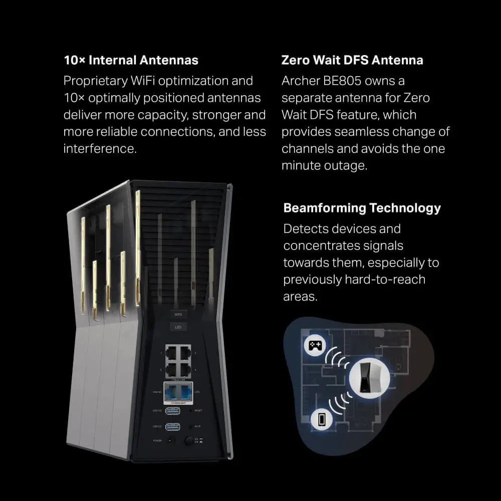 Next-gen Wi-Fi 7 router built for gaming and streaming