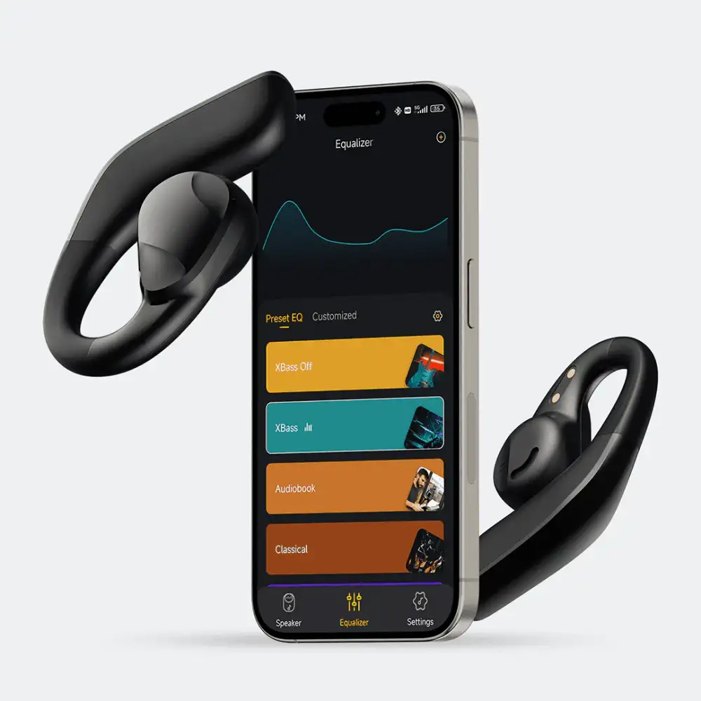 Clear, balanced audio with secure open-ear style 4. Tribit OpenGo perfect for workouts and daily mo