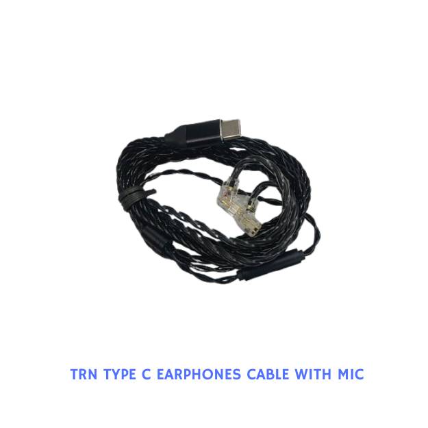 TRN Type C Earphones Cable with Mic