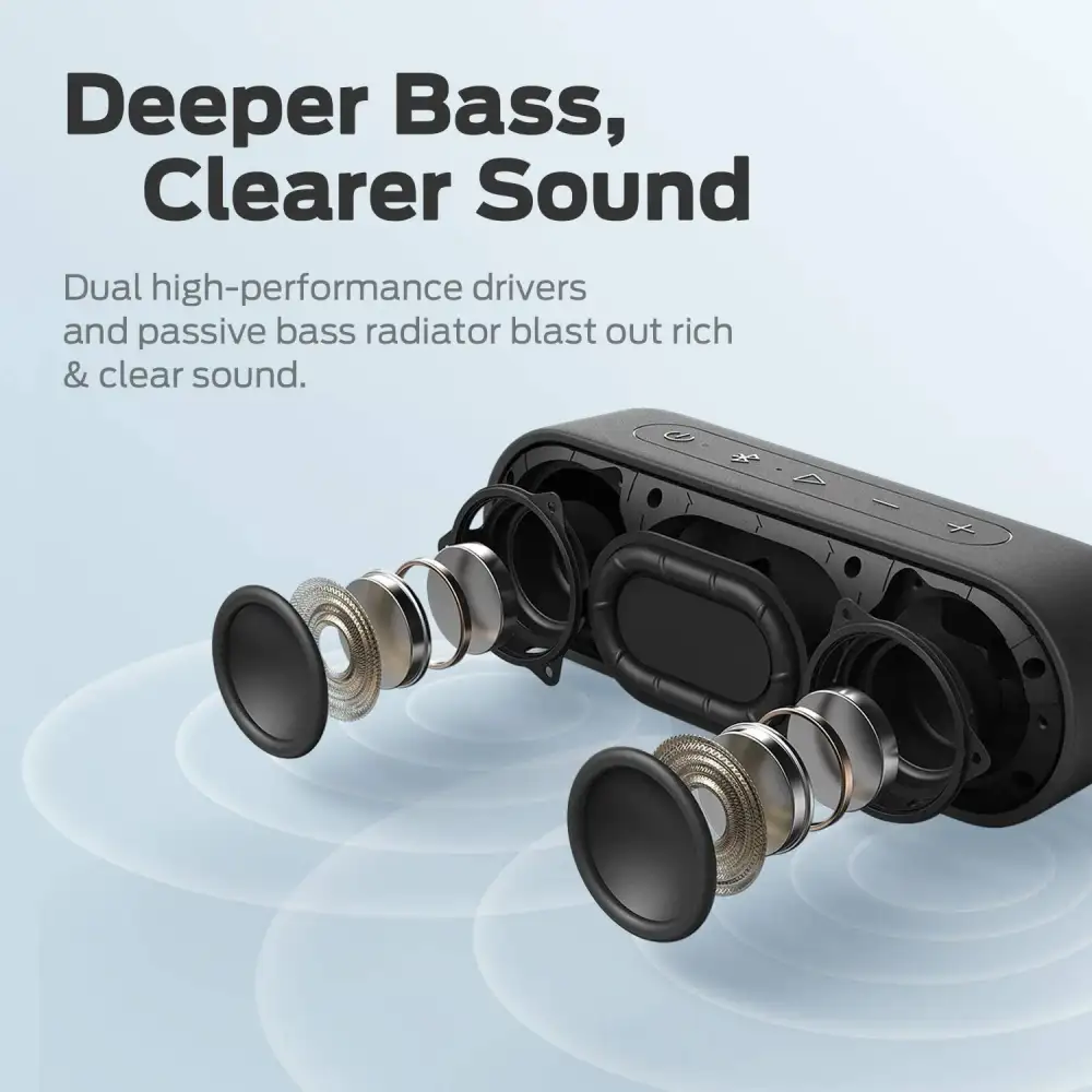 Tribit XSound Go Waterproof Features Demonstration
