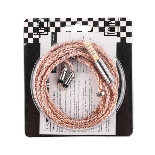 Tripowin C-02 0.78mm Premium 16-Core Silver-Plated Alloy Copper IEM Cable