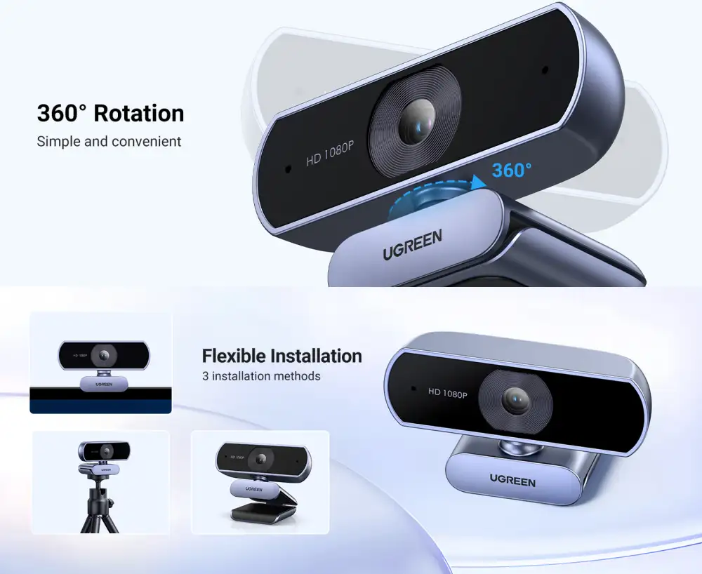 UGREEN CM678 1080P Webcam with Microphone (15728)