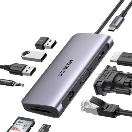 UGREEN 80133 USB-C Multifunction Adapter 10 in 1 Hub Official