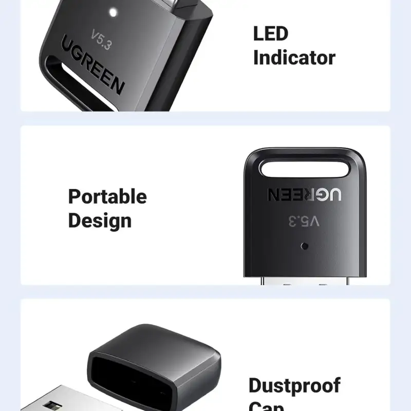 UGREEN CM591 (90225) USB Bluetooth 5.3 Adapter