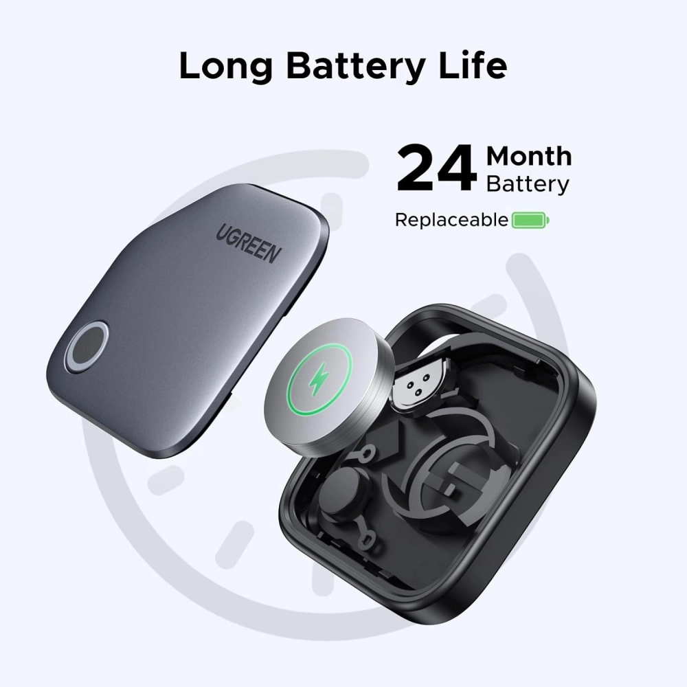 UGREEN FineTrack Smart Finder attached to keychain