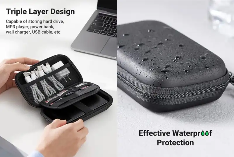 UGREEN LP128  External Hard Drive Carry Bag (40707)