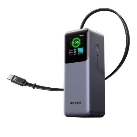 UGREEN Nexode Power Bank 20000mAh 165W with Built-in USB C Cable Laptop Travel Portable Charger