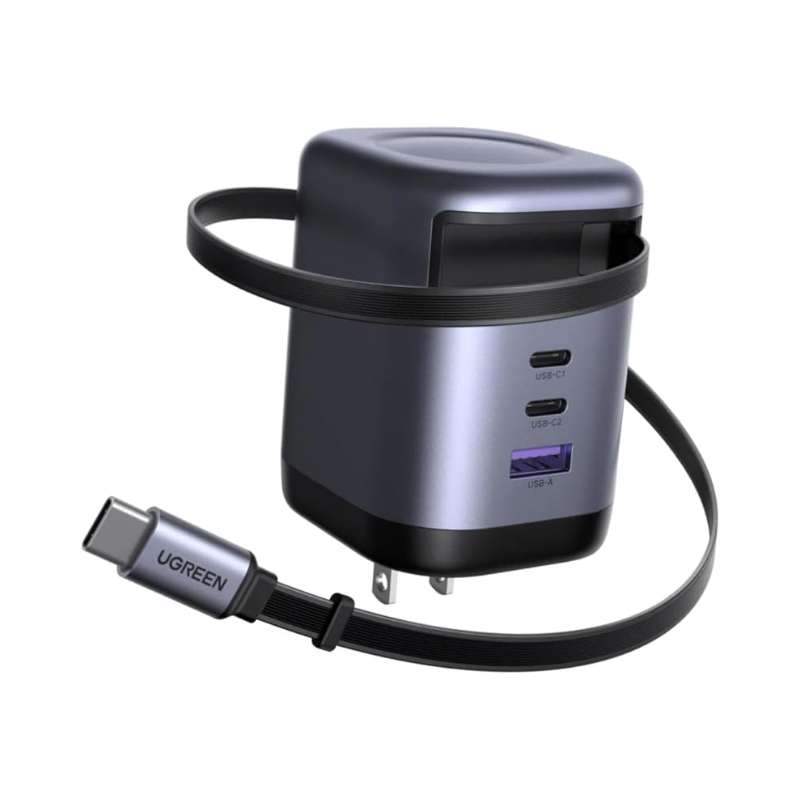 UGREEN Nexode X606 100W GaN USB-C Retractable Charger with Built-in Cable