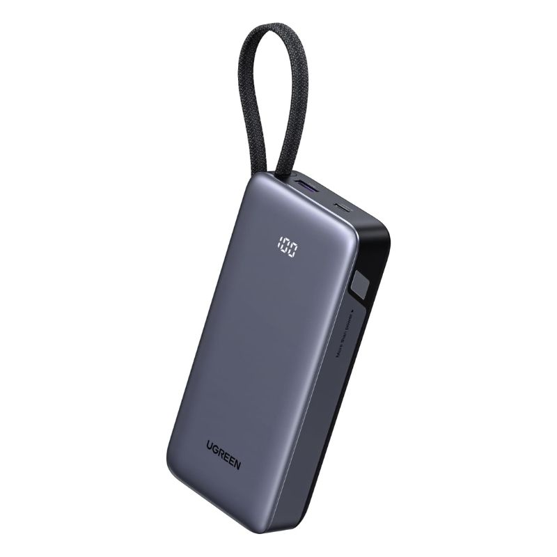 UGREEN PB536 Nexode 45W 20000mAh Power Bank with Built-in Cable (55988B)