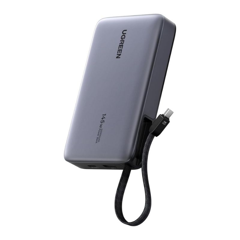 UGREEN PB551 Nexode 145W 20000mAh Power Bank with Built-in Cable (55992B)