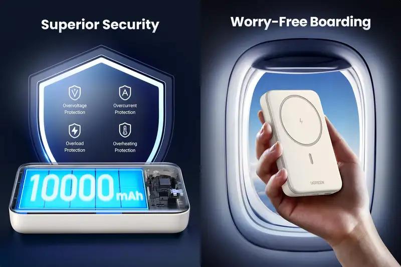 UGREEN PB760 20W 10000mAh Magnetic Wireless Power Bank (35341)