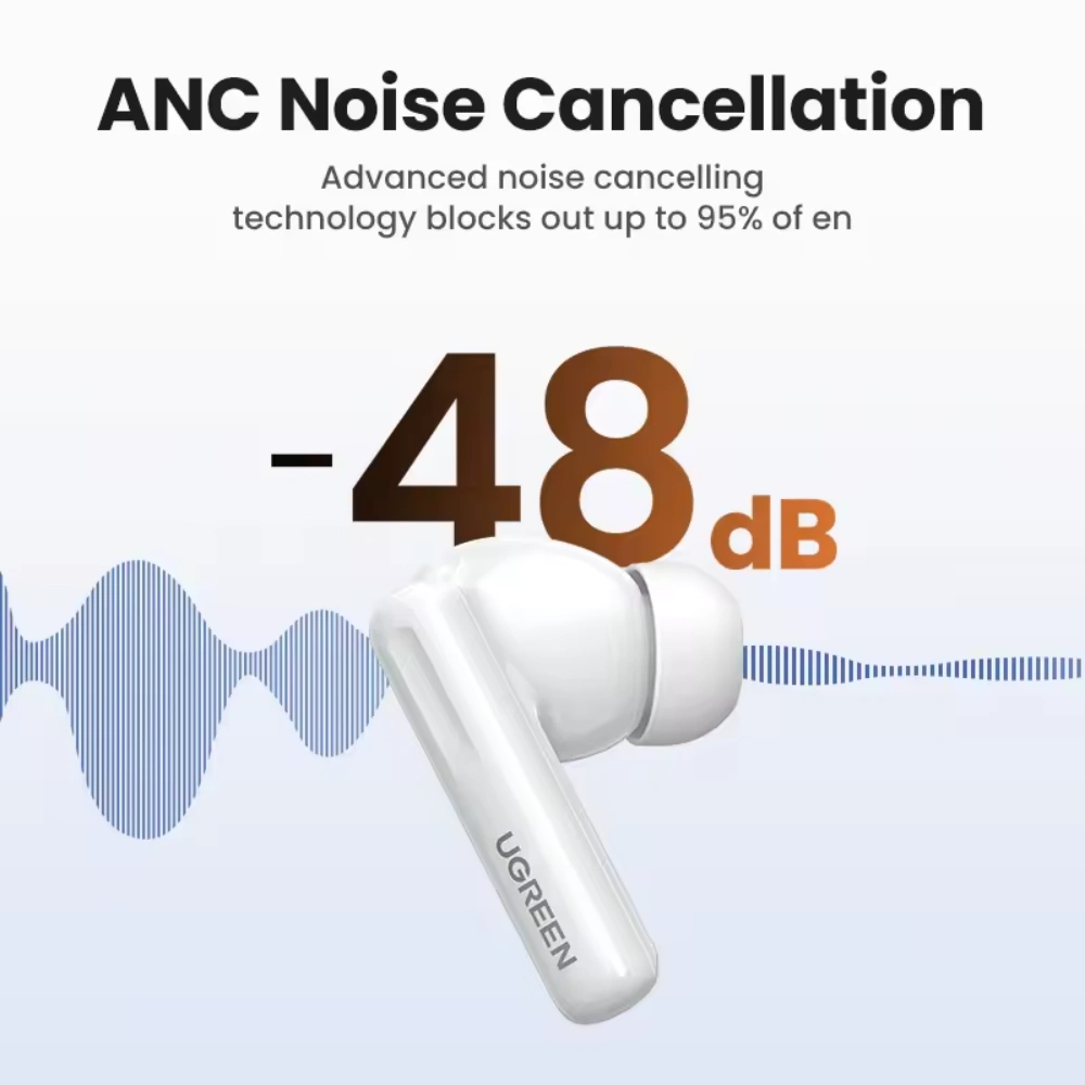 UGREEN T6 Hybrid Active Noise Canceling in Earbuds