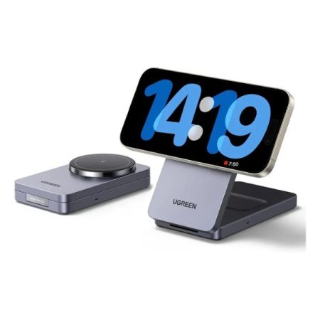 UGREEN W528 MagFlow 2-in-1 15W Magnetic Wireless Charger (45056)