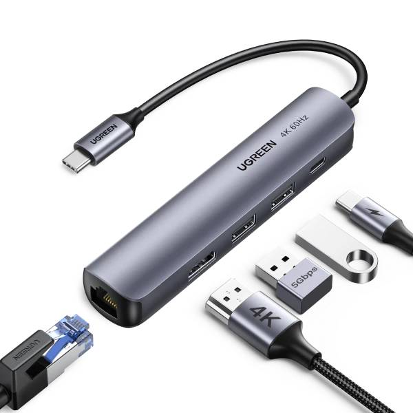 Ugreen 10919 Ultra Slim 5 in 1 USB C Hub Official