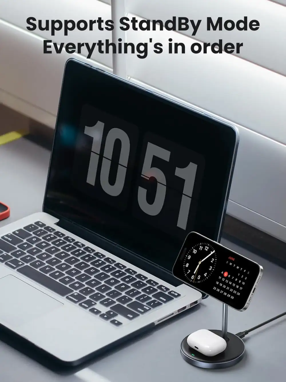Ugreen CD317 2 in 1 Magnetic Wireless Charger (90668)