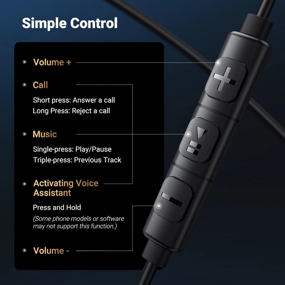 Ugreen Type C Earphone with Microphone