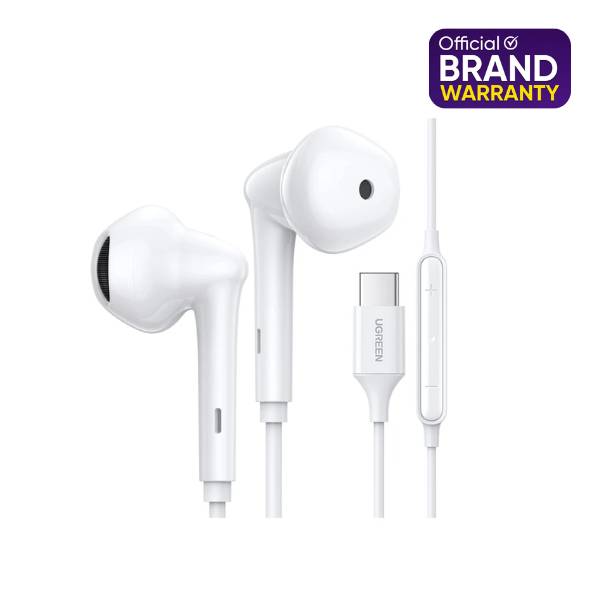 UGREEN 60700 Wired Earphones with Type-C Connector (White) #EP101