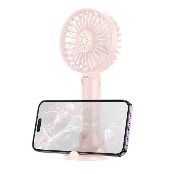 Hoco Df07 Mini Handheld Fan With Phone Holder