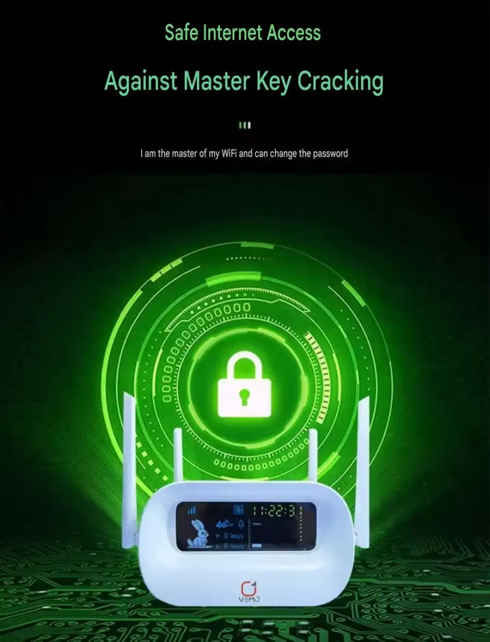 Premium white LTE Wi-Fi router ideal for Bangladesh homes