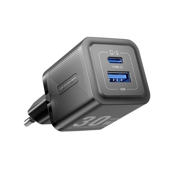 VENTION FEWH0-EU 30W 2-Port USB (C+A) GaN Charger, EU