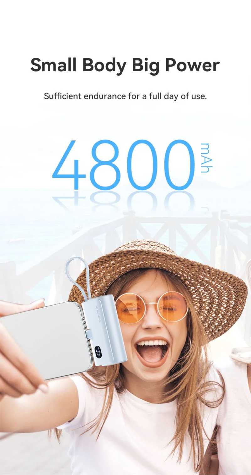 VENTION LED Display 4800mAh Power Bank