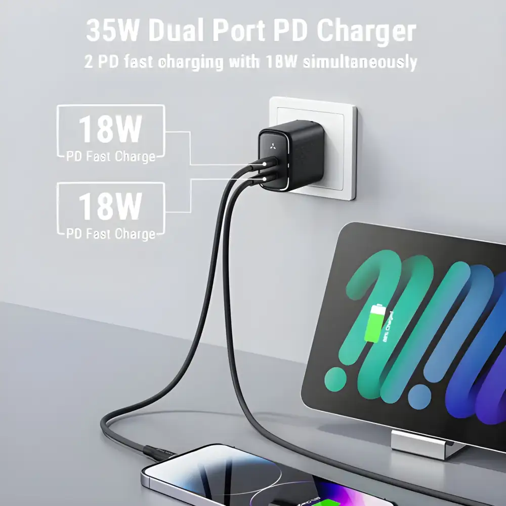 VOLTME Revo 35 Duo 35W Type-C Charging Adapter