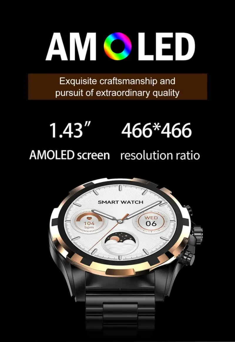 VS43 Pro smart watch offering smooth daily use
