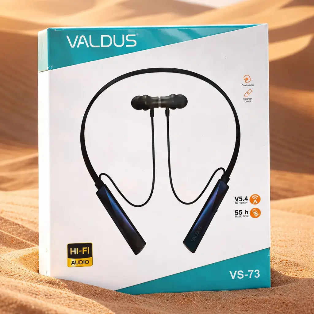 Valdus VS73 Bluetooth Neckband with Magnetic Control