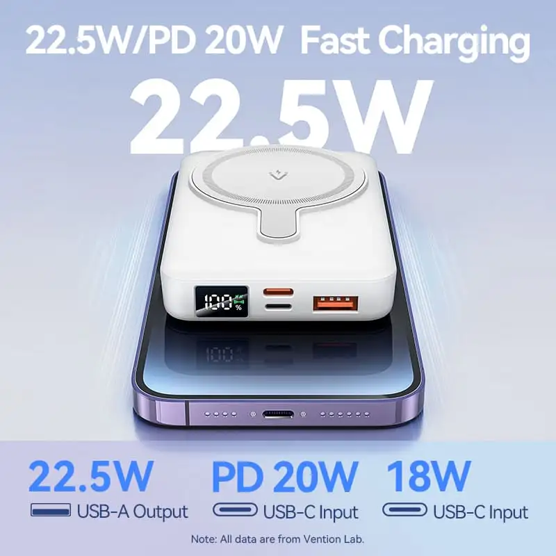 Vention FHTB0 10000mAh 22.5W Magnetic Wireless Power Bank