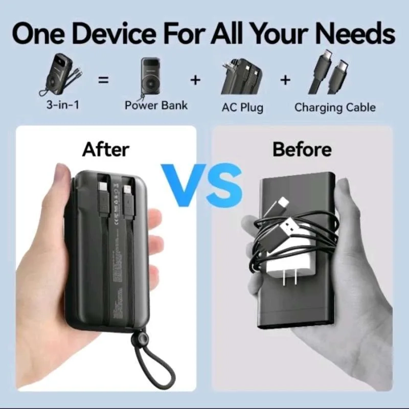 Vention FHXB0 10000mAh 22.5W Travel Power Bank