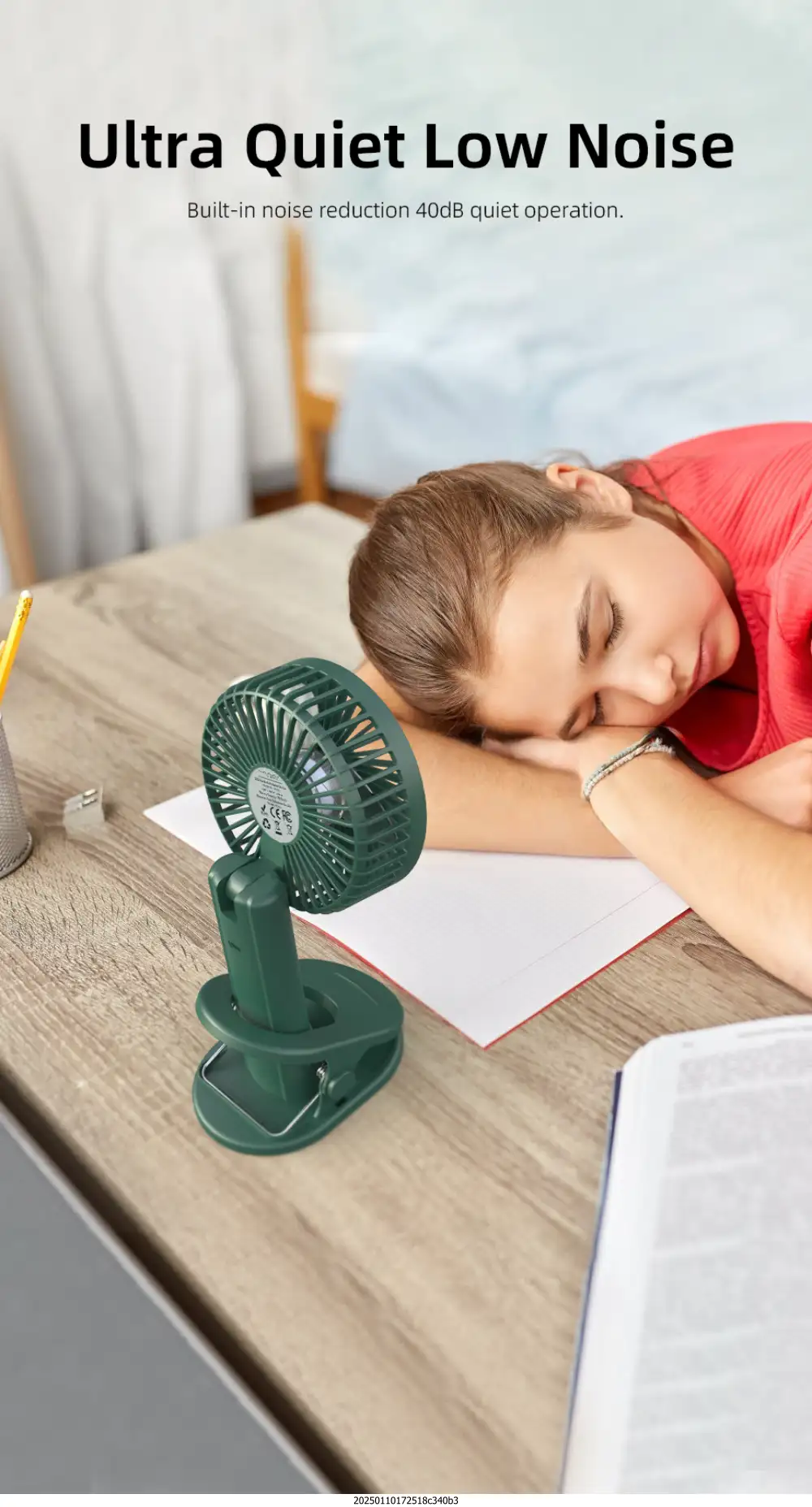Vyvylabs D02 Handheld Foldable Clip Fan