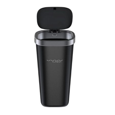 Vyvylabs Dustless Vehicle Garbage Can Black