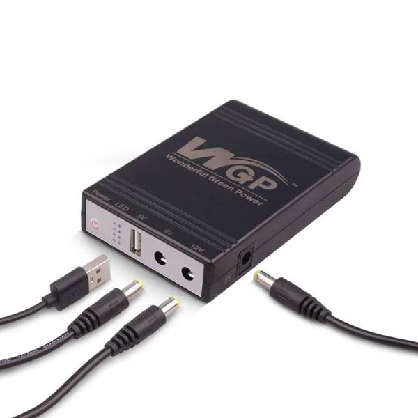 WGP Mini 8800MAh Multi Output UPS For Router Black